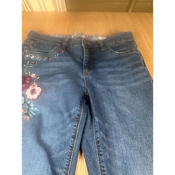Vintage America Blues Bestie Embroidered Skinny Jeans Women’s 6R - Picture 2 of 7